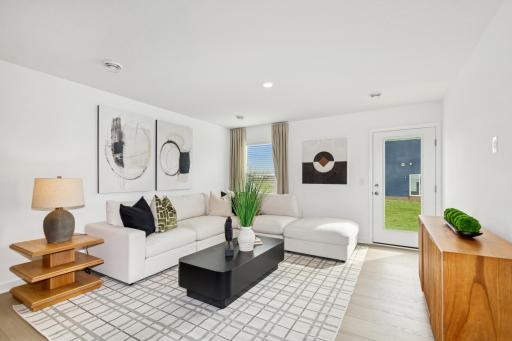 (Photo of the model home) Enjoy the Great Room!