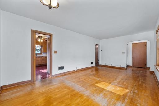 Living Room flows seamlessly into the Kitchen