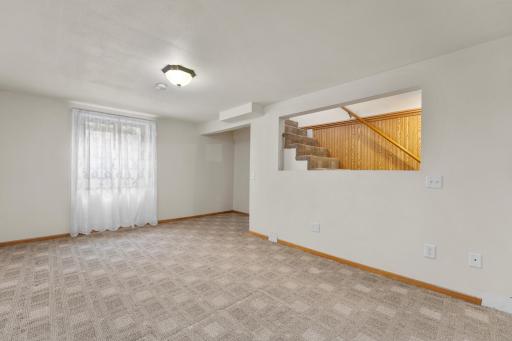 Egress window provides an easy opportunity for a 3rd bedroom