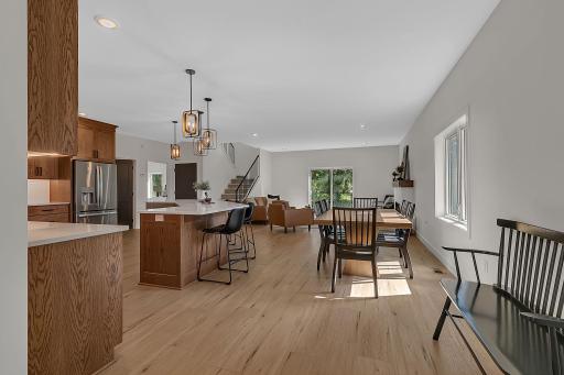 Open and spacious main floor with soaring ceilings and tons of natural light