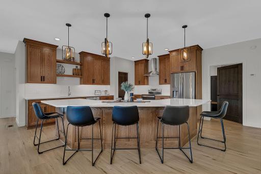 Granite tops & upscale appliances & fixtures, including fingerprint resistant stainless steel.