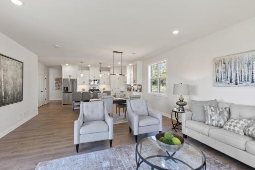 Open Concept Floor Plan - Living Room/Dining/Kitchen