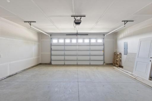 Quiet belt drive garage door opener comes standard