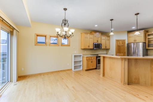 Dining room sits just off the kitchen, offering convenience and a natural flow for meals and entertaining.