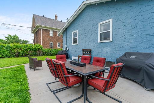 Great patio space!