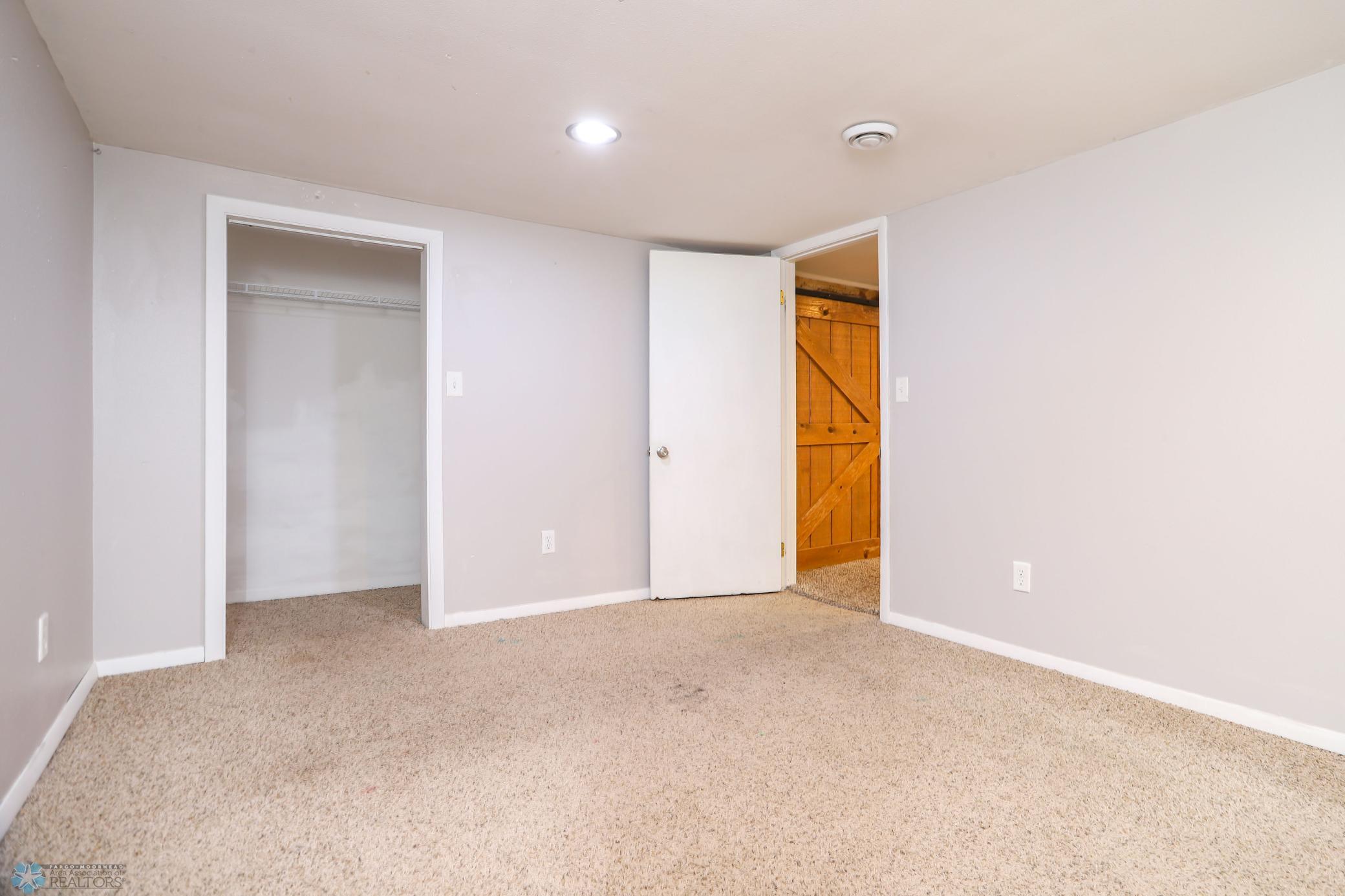 Fourth bedroom in basement