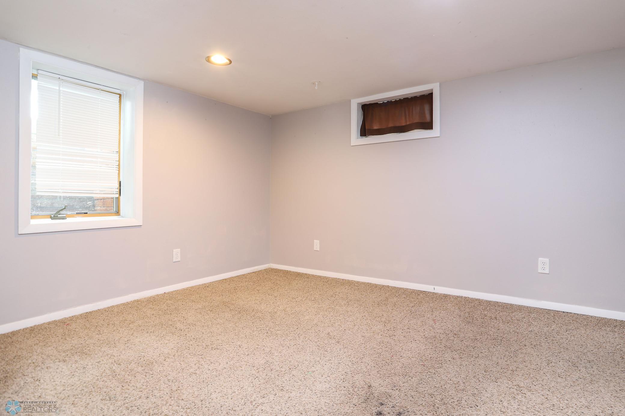 Fourth bedroom in basement