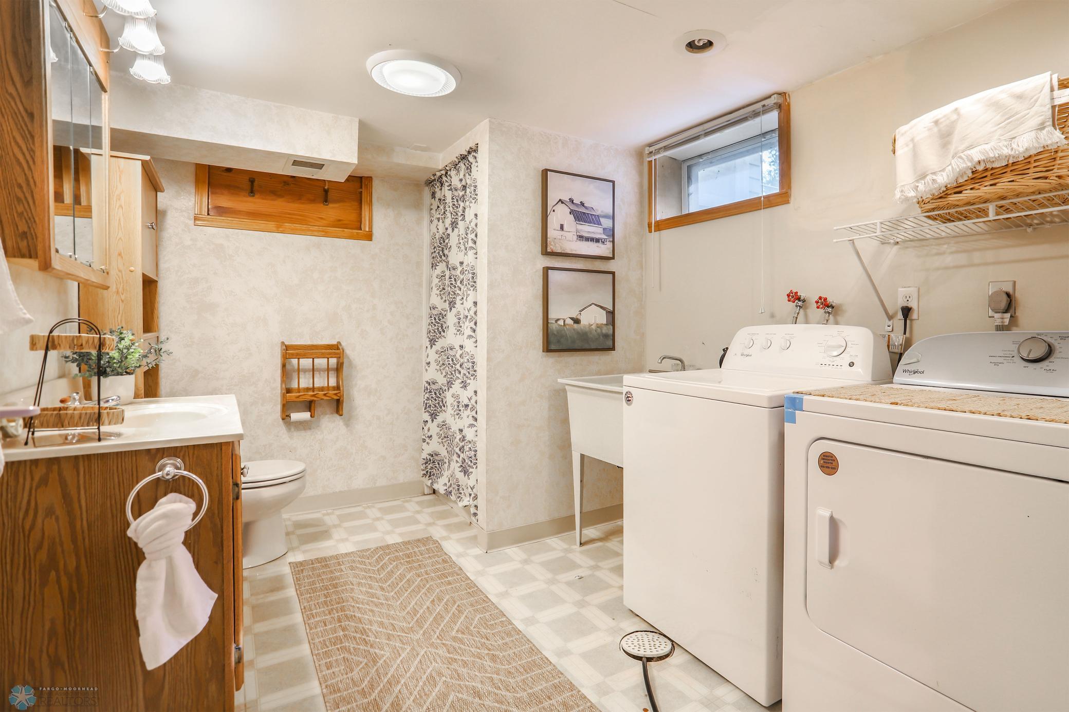 3/4 bath in basement