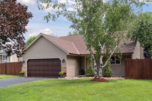 Comfort & privacy await you in this gorgeous 4 bdrm home on 1/3 acre corner lot in Shoreview w/amazing pond views from the massive 46+’ cedar deck overlooks a beautifully sculpted backyard w/wood privacy fence!