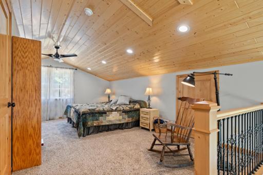 A versatile loft area is perfect for relaxation or entertaining.