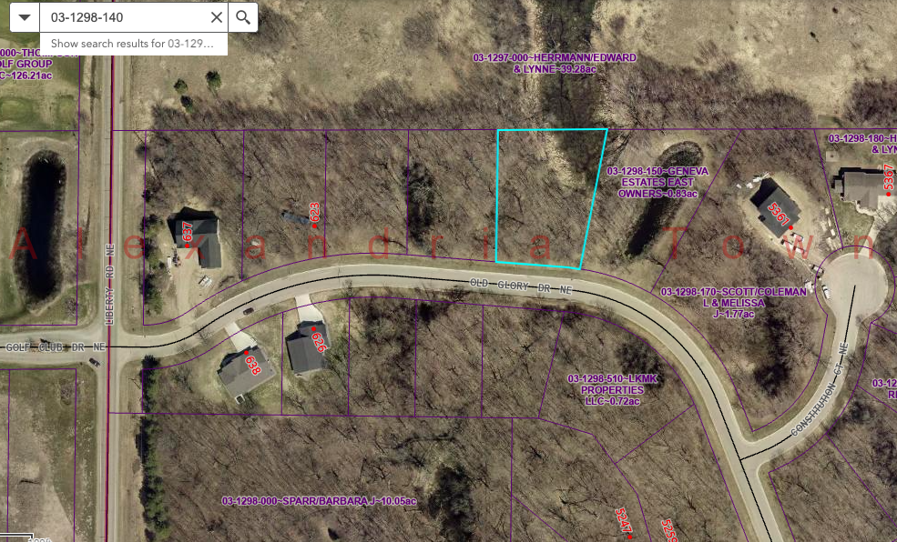 Property photo for Lot 5 Block 1 Old Glory Drive NE, Alexandria, MN 56308
