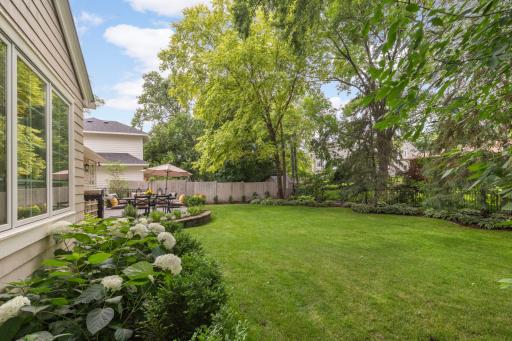 Very spacious backyard with lots of room for kids to play