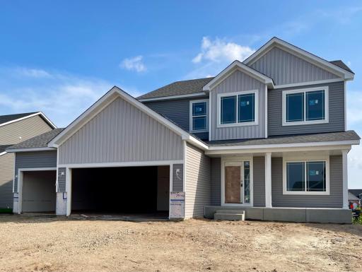 3237 Jandura Ave NE- Home estimated to be ready for a September move-in. Highlights include a Spacious 4 Bay Garage (1,010 sq.ft.) & Concrete Front Porch located on a Walkout Homesite on a No Outlot Street! Stone accents will be installed soon.