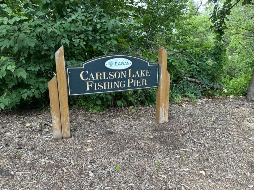 Carlson Lake Fishing Pier is only about 100 yards away from the home