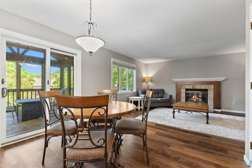 The informal dining area is perfect for casual meals and walks out to your 3 outdoor living spaces for seamless indoor-outdoor entertainment.