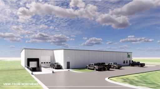Just South of Shakopee, 10,000 Sq. Foot Industrial building on 2.98 acres to-be-built or build to suit. This rendering is an example of what can be built; this building is not to spec.