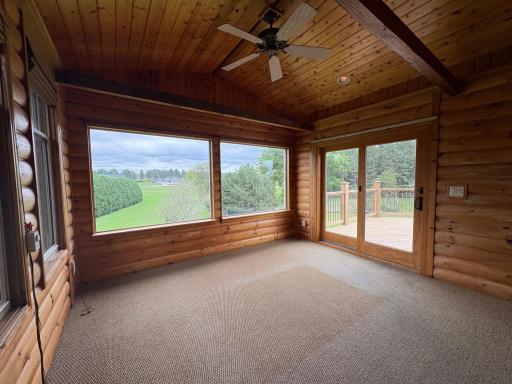 4 season porch w/ sliding dr to cedar deck