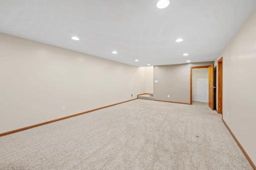 Plenty of room for comfy furniture, game table etc.