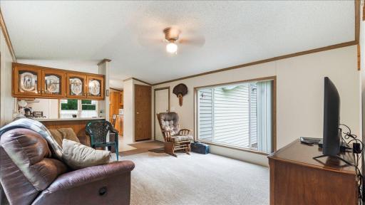 The living room is the perfect place to spend time watching movies.