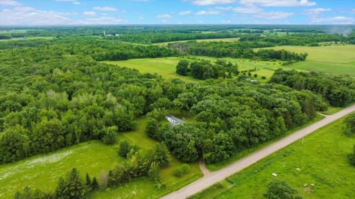 The overhead view shows off how private this lot is.