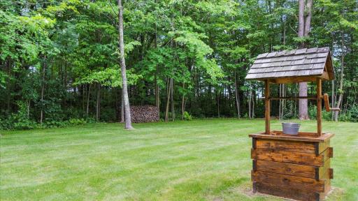This property offers plenty of wooded space to explore.