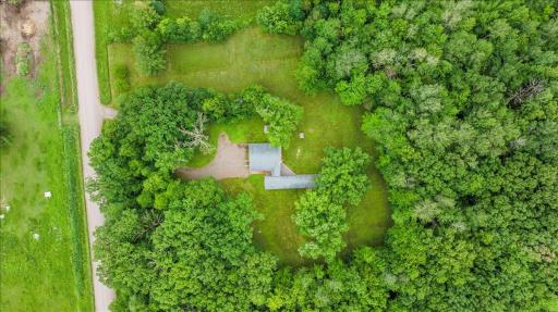 The overhead view shows off how private this lot is.