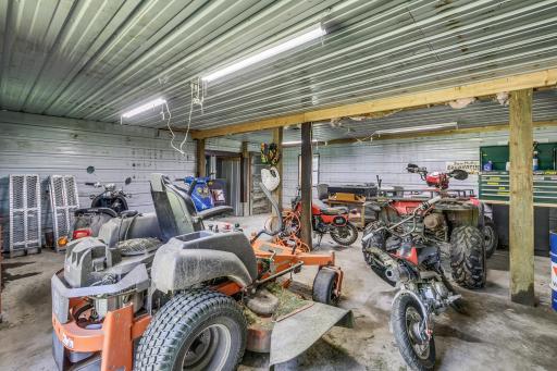 Plenty of space to store equipment or toys