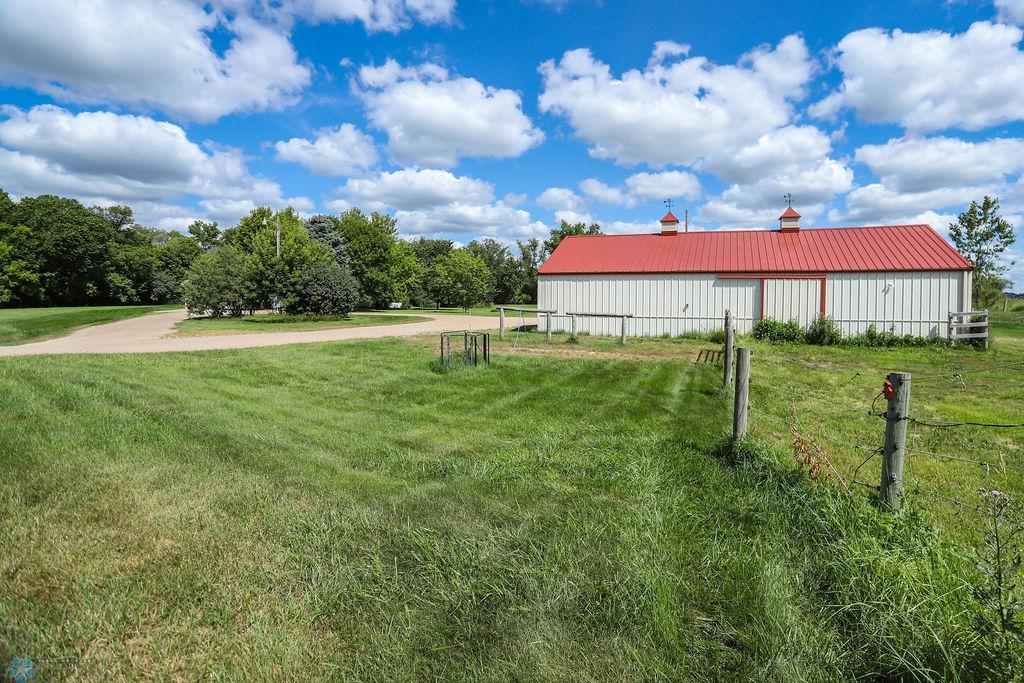 Heated horse barn, 250 gal propane tank