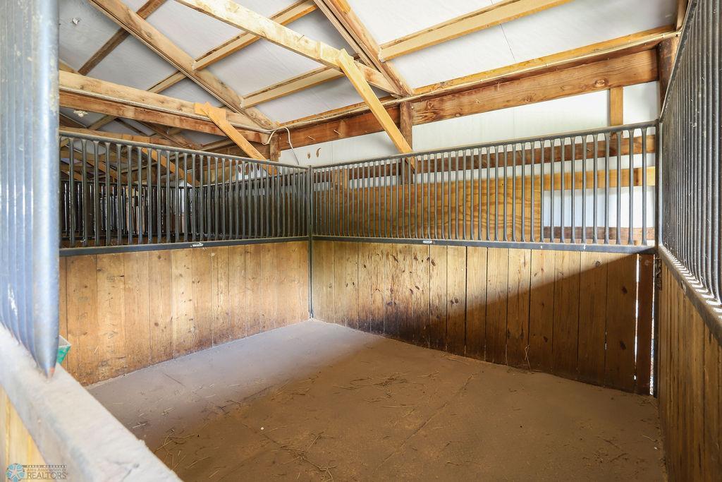 5 horse stalls in heated barn