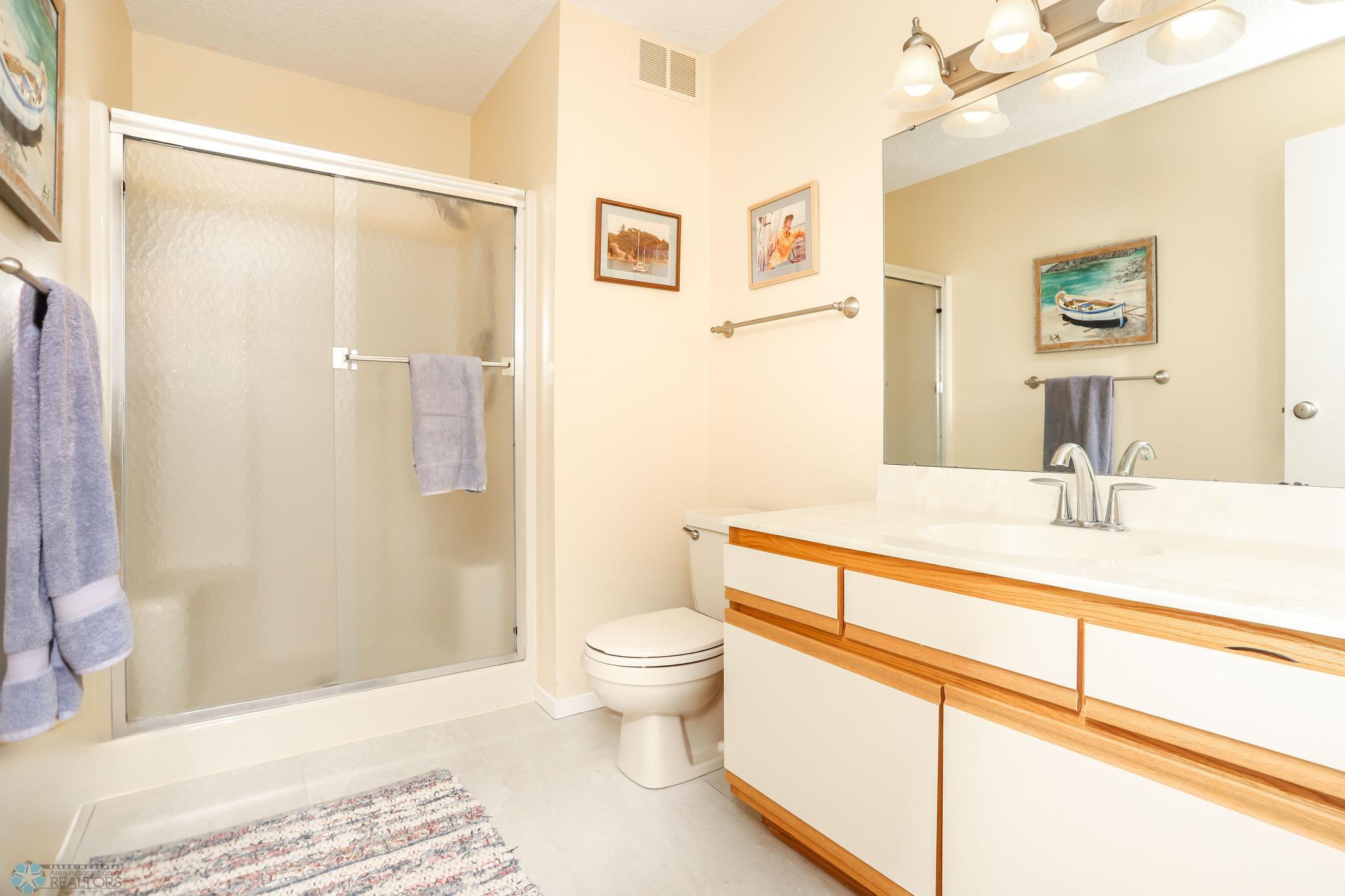 3/4 bathroom, new flooring