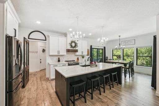 Functional and stylish kitchen with plenty of counter and storage space