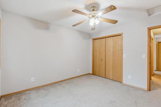 Walk in closet in the upper level bedroom