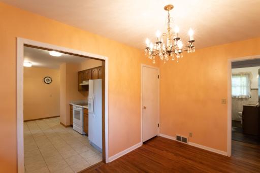 This room adjacent the kitchen could be a formal dining room or the 3rd bedroom, just close in the room.