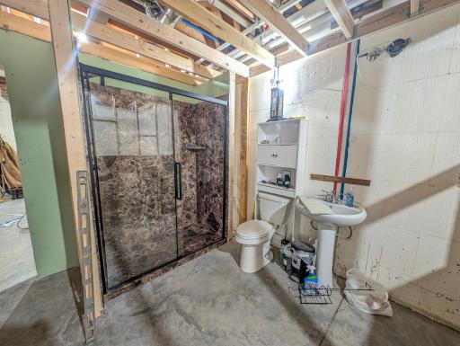 The basement includes a partially finished bathroom and laundry hookups. A huge bonus space waiting for your personal touch.