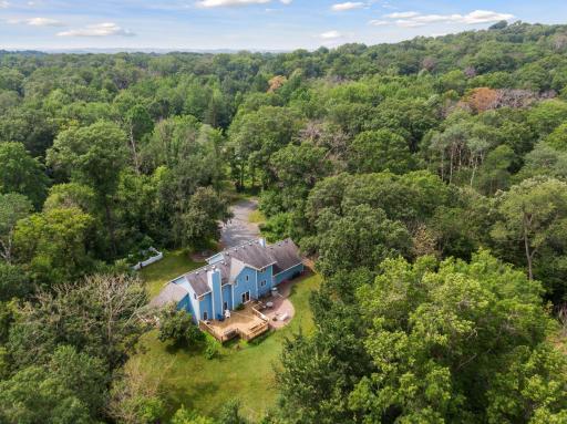 2.6 acres of private, quiet nature, with easy access to both Woodbury and Stillwater