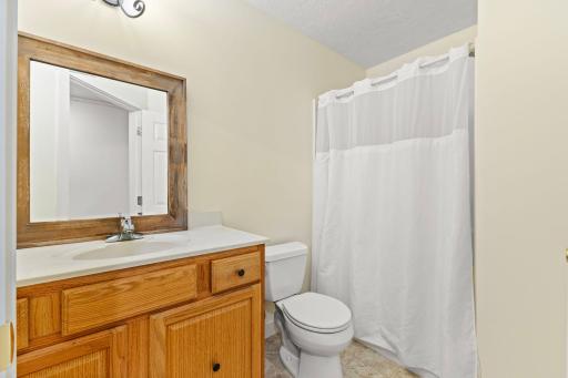 Lower level includes a convenient Â¾ bathroom for added functionality.