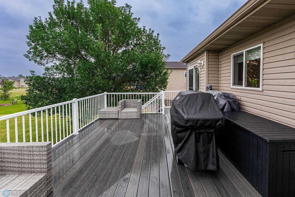 Spacious deck for dining, grilling & entertaining!