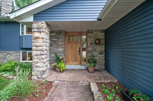 Very special front entry way with extensive patio and landscaping work