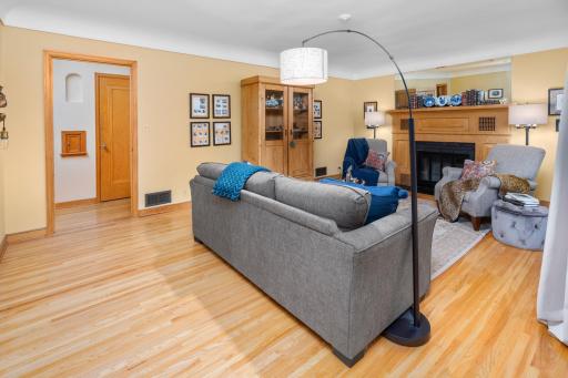 Amazing original hardwood floors in the main floor living room!