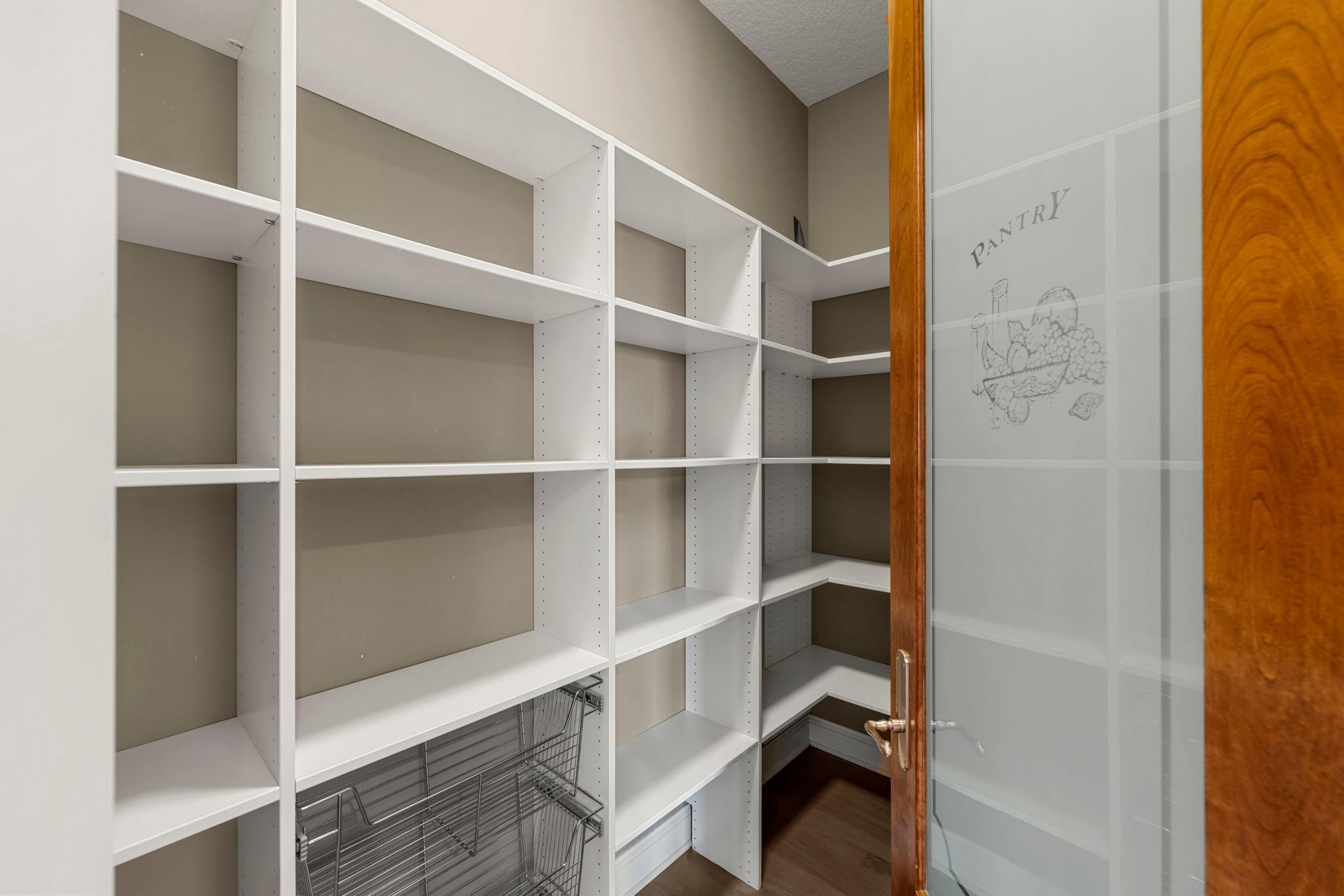 Large walk-in pantry