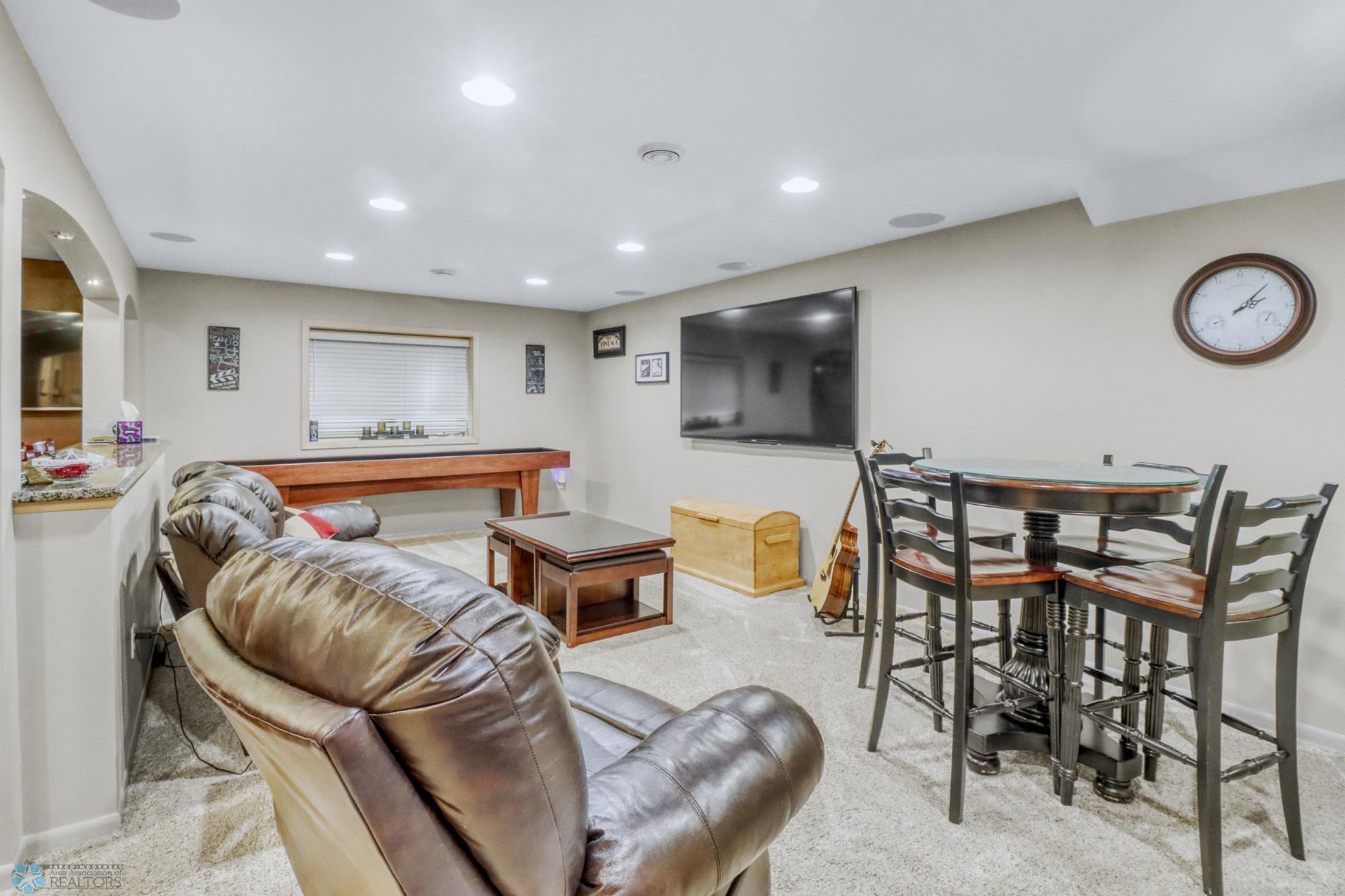 Basement Level Entertainment room
