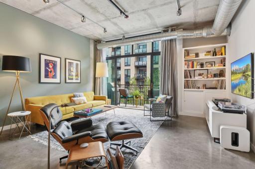 This boutique complex features concrete construction for an extremely quiet building!