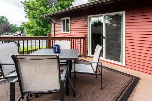 The deck floor has been updated to composite decking since the seller purchased the home. The deck rails were restained in July 2025.