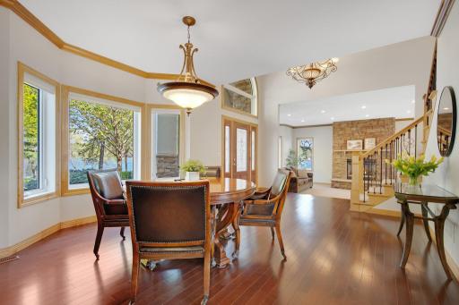 Beautiful formal dining room also situated just off of the gourmet kitchen perfect for seamless entertaining.