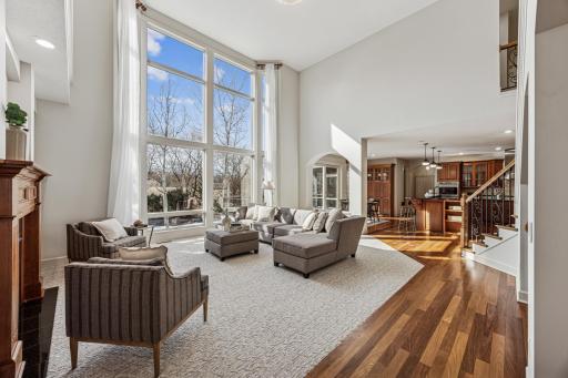 Open-concept layout connects the gourmet kitchen with the living area, perfect for entertaining and everyday comfort.