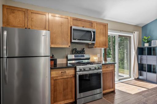 Ample cabinet storage