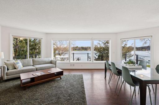 Enjoy east-facing views of Lake Minnetonka with beautiful sunrises