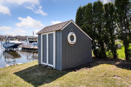 A rare, grandfathered in shed could be used for boat equipment or gathering space