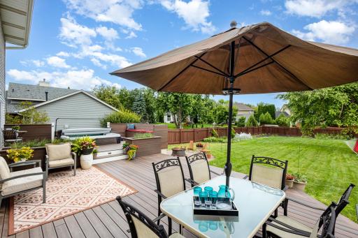 This isn't a resort, it's your new home! This home has the most peaceful backyard with a huge maintenance free deck (35x17), relaxing hot tub (2024) with bench seating, paver firepit area, full fenced in yard & beautiful gardens.