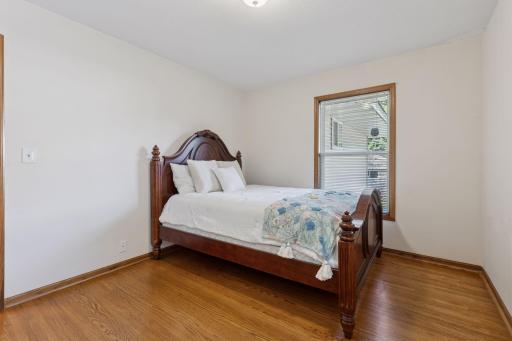 Desirable layout with three bedrooms and two full baths on the main level. Fourth bedroom in the lower level.